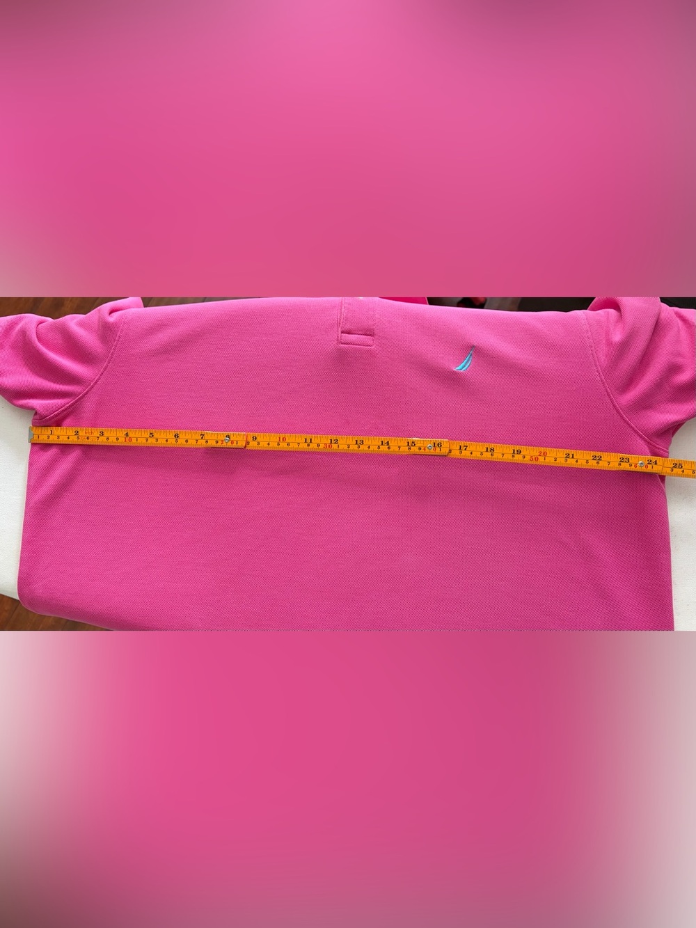 Nautica True Deck Men’s Hot Pink Short-Sleeve Pique Polo XL Preppy Coastal - Picture 8 of 8